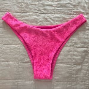 Monday Swimwear - Byron bottom neon pink crinkle size medium